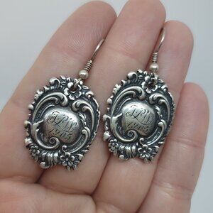 Antique Art Nouveau Sterling Earring by T. Foree
